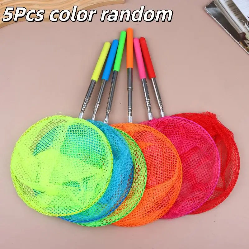 1 2 Retractable Fishing Net Butterfly Dragonfly Outdoor Portable Qme 5Pcs