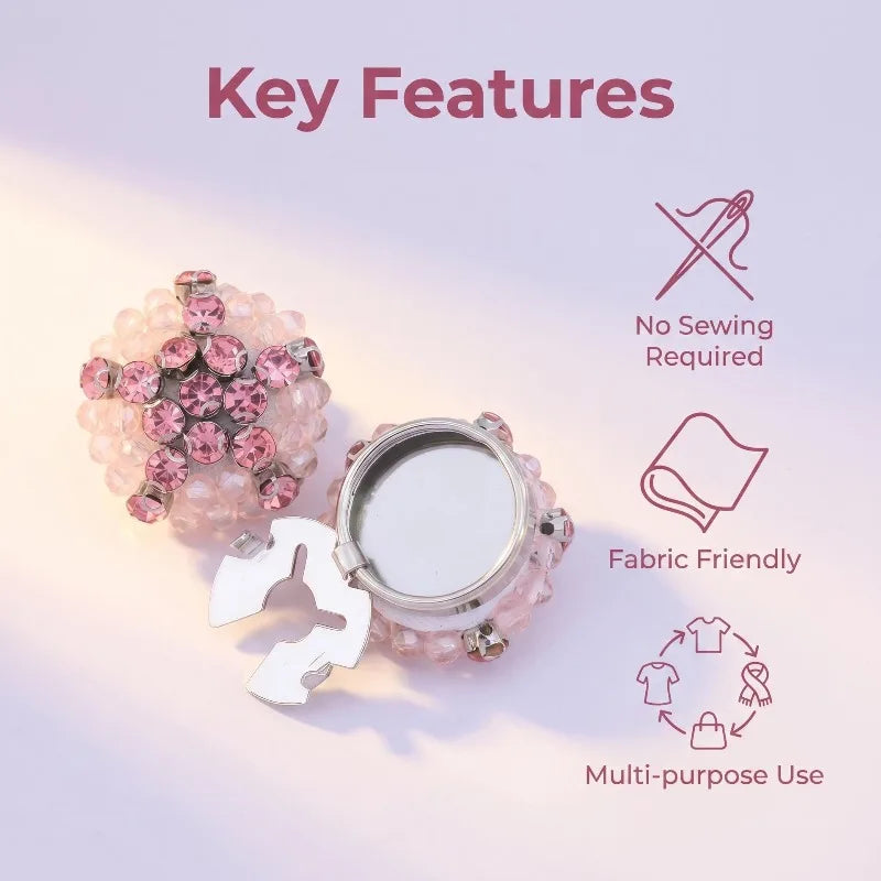 Luxury Handmade Button Cover Charming Turtle Design Embroidered Qme