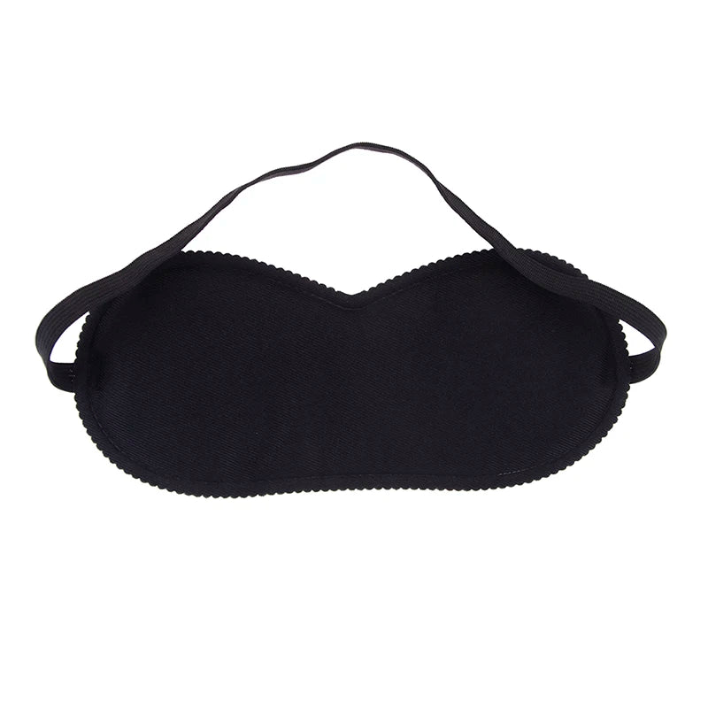 Black Sleep Eye Mask Filled Sunshade Travel Relaxation Aid Blinds Eyes Qme
