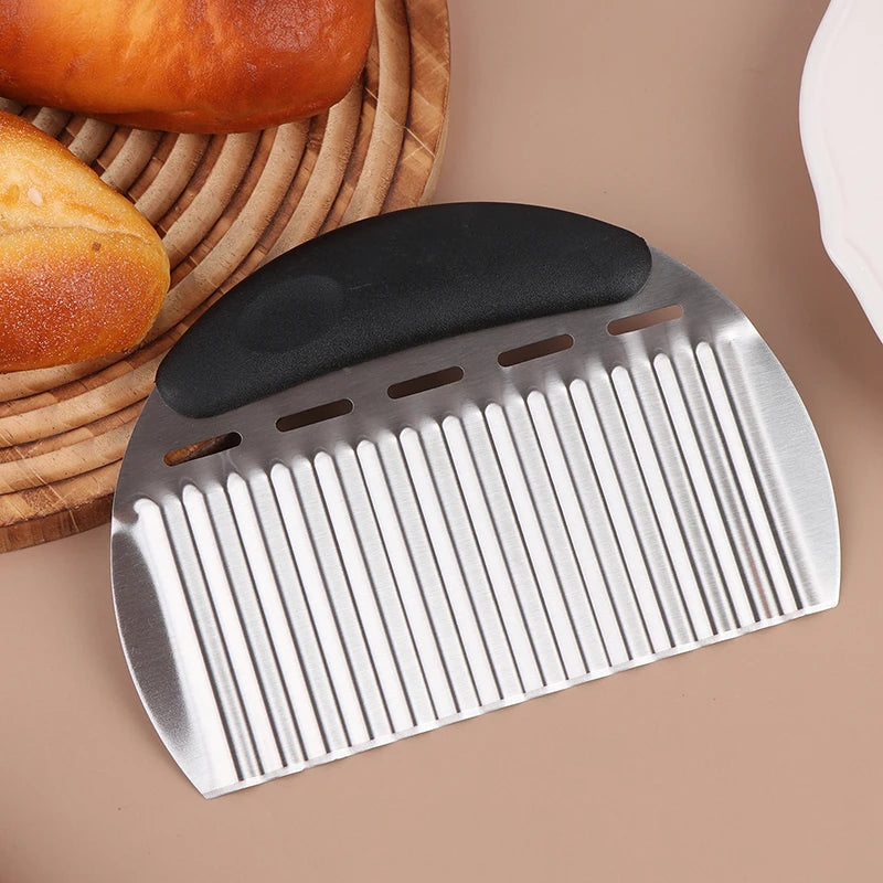 Stainless Steel Slicer Big Wave Shape Potato Chip Cutter French Fries Qme