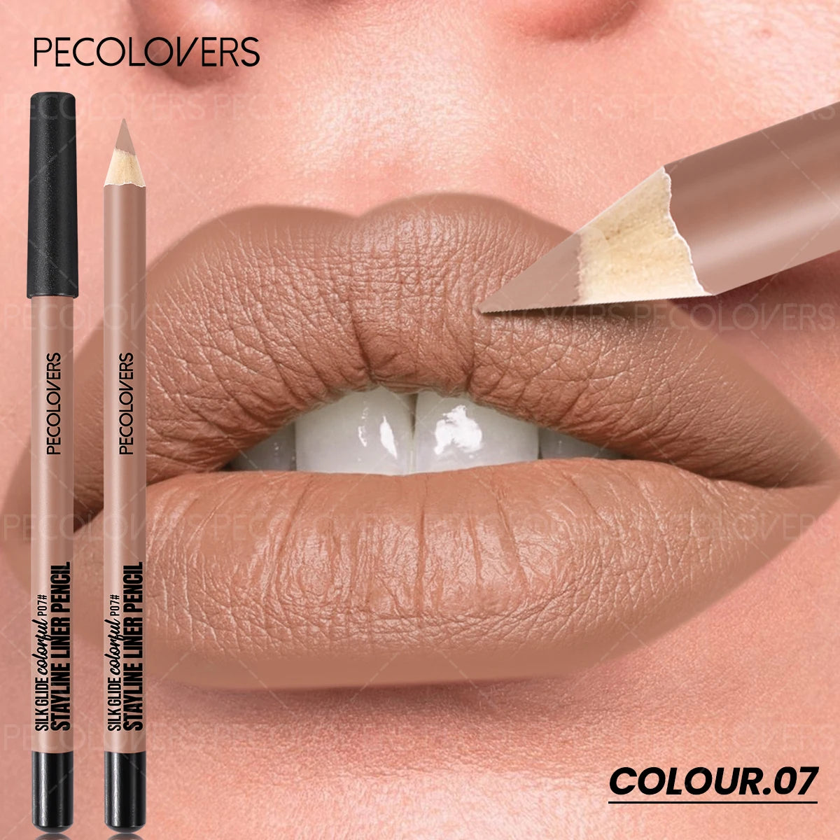 Matte Lipliner Second Back Lip Contour Plump Charming Lips Non Drying Qme 07