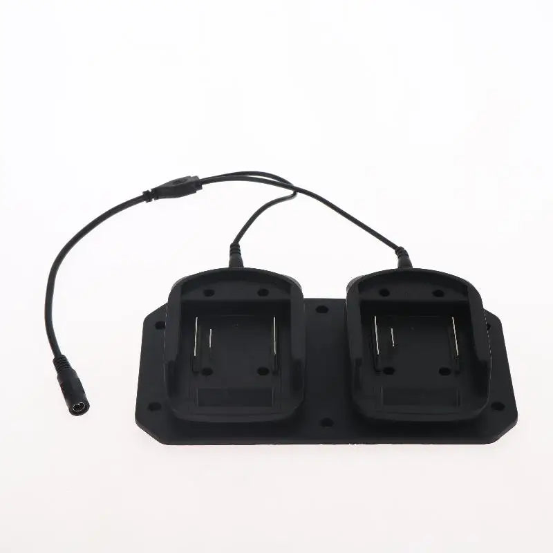 Dual Battery Adapter 18V Double Power Output Holder Easy Carry Qme