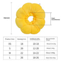 Sunflower Pet Collar Adjustable Anti Bite Surgery Anti Licking Wound Protection Collar Soft Plush Elizabeth Collar Qme Yellow L