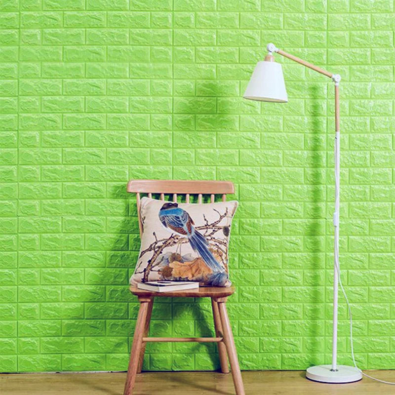 Optional Color 3D Brick Home Decoration Wallpaper for Bedroom Living Room Soft Foam Base Waterproof Wall Stickers 35X30CM Qme