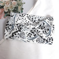 Women Wide Side Pilates Elastic Hair Bands Yoga Leopard Print Qme D