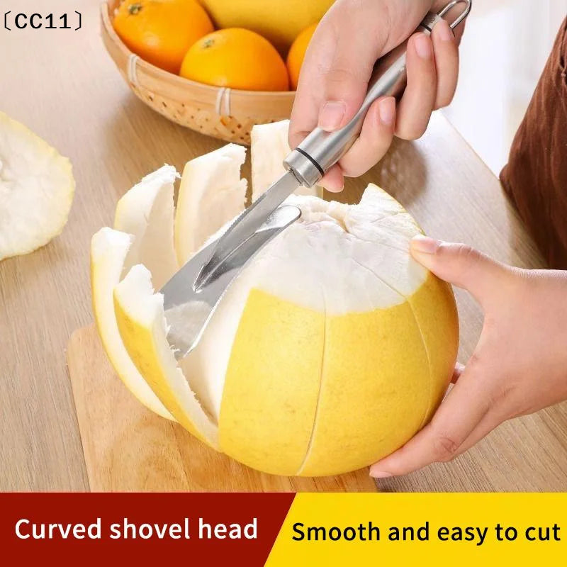 Stainless Steel Orange Peeler Citrus Tool Comfortable Handle Fruit Qme