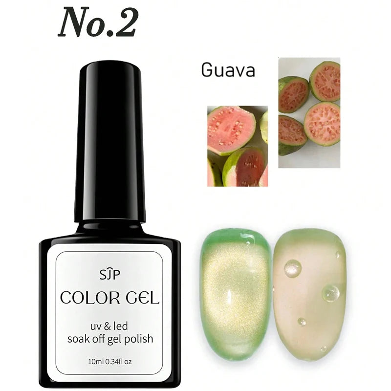 1 5 Bottle Fruit Cat-eye Gel Nail Polish DIY Art Spring Summer Qme 02