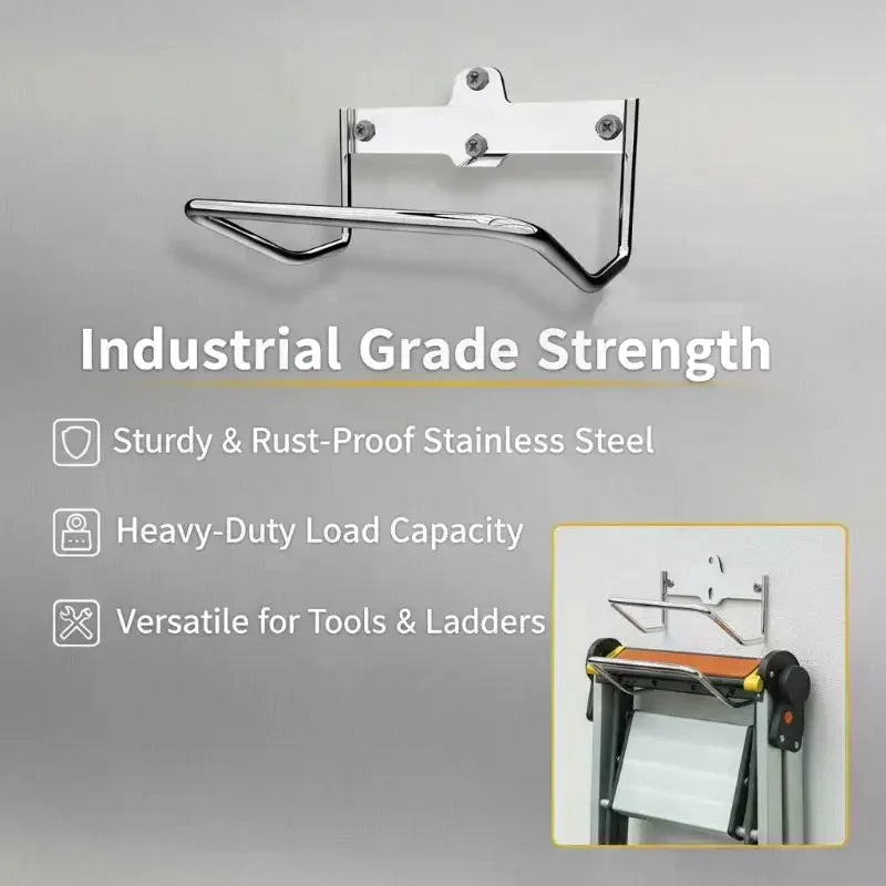 Ladder Rack Hanger For Garage Wall Heavy Duty Ladder Holder For Garage Wall Strollers Folding Chair Storage Qme