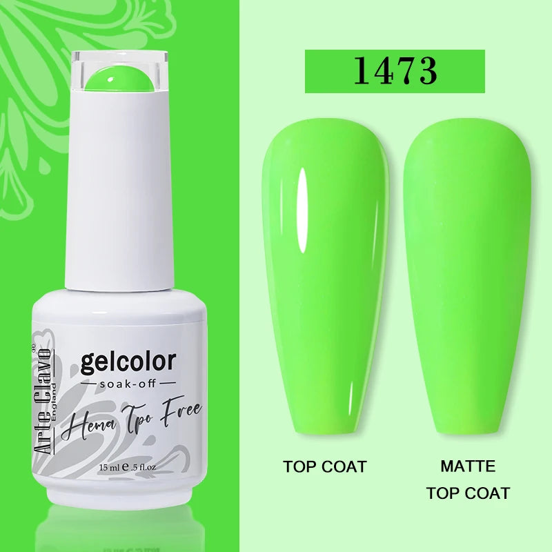 Arte Clavo HEMA TPO Soak Off UV LED Nail Gel Polish 108 Colors Qme