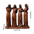 Sister Statues and Figurines Resin Sisters Ornament Sculptures Home Decor for Display Desk Bedside Workplace Living Room Qme as shown