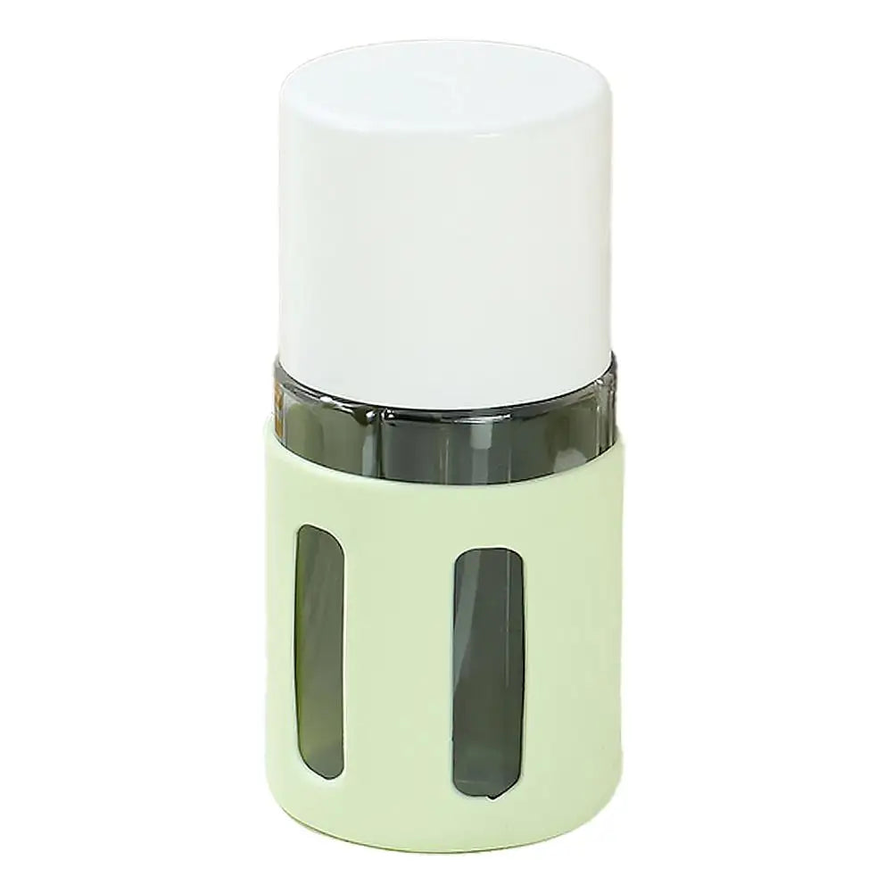 1 Travel Dispenser Bottle X4 Refillable Shampoo Conditioner Bottles Qme green -round
