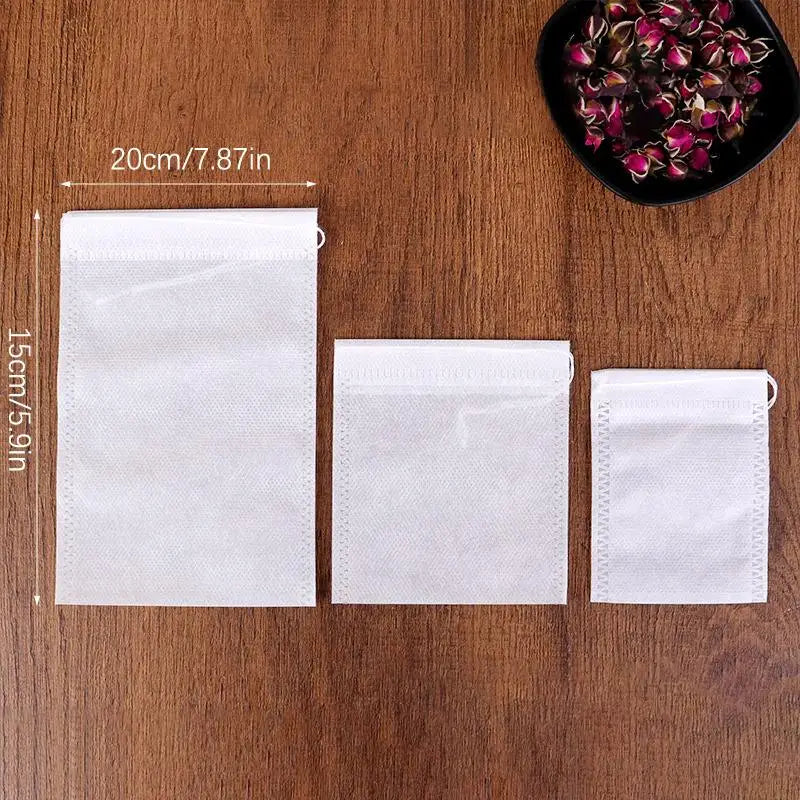 Tea Infuser Spice Loose Coffee Seal Filter Mesh Bag Disposable Pouch Qme