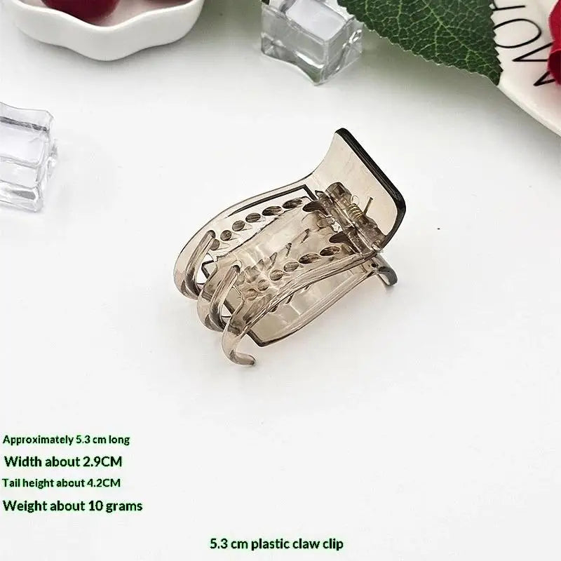 Frosted Kawaii Hair Claw Clip Women Kids Girls Stylish Qme Coffee