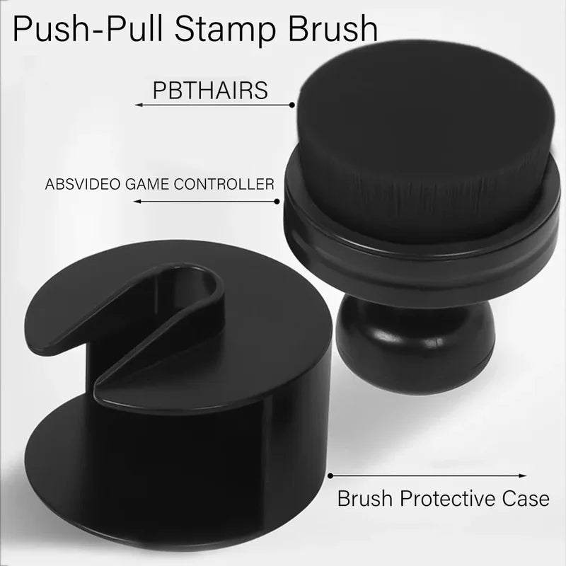 High-density Portable Car Cleaning Brush Black Sealed Design Tire Qme