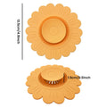 Silicone Drain Protector Pad Stops Hair Clogs Bad Smells Flexible Qme Orange