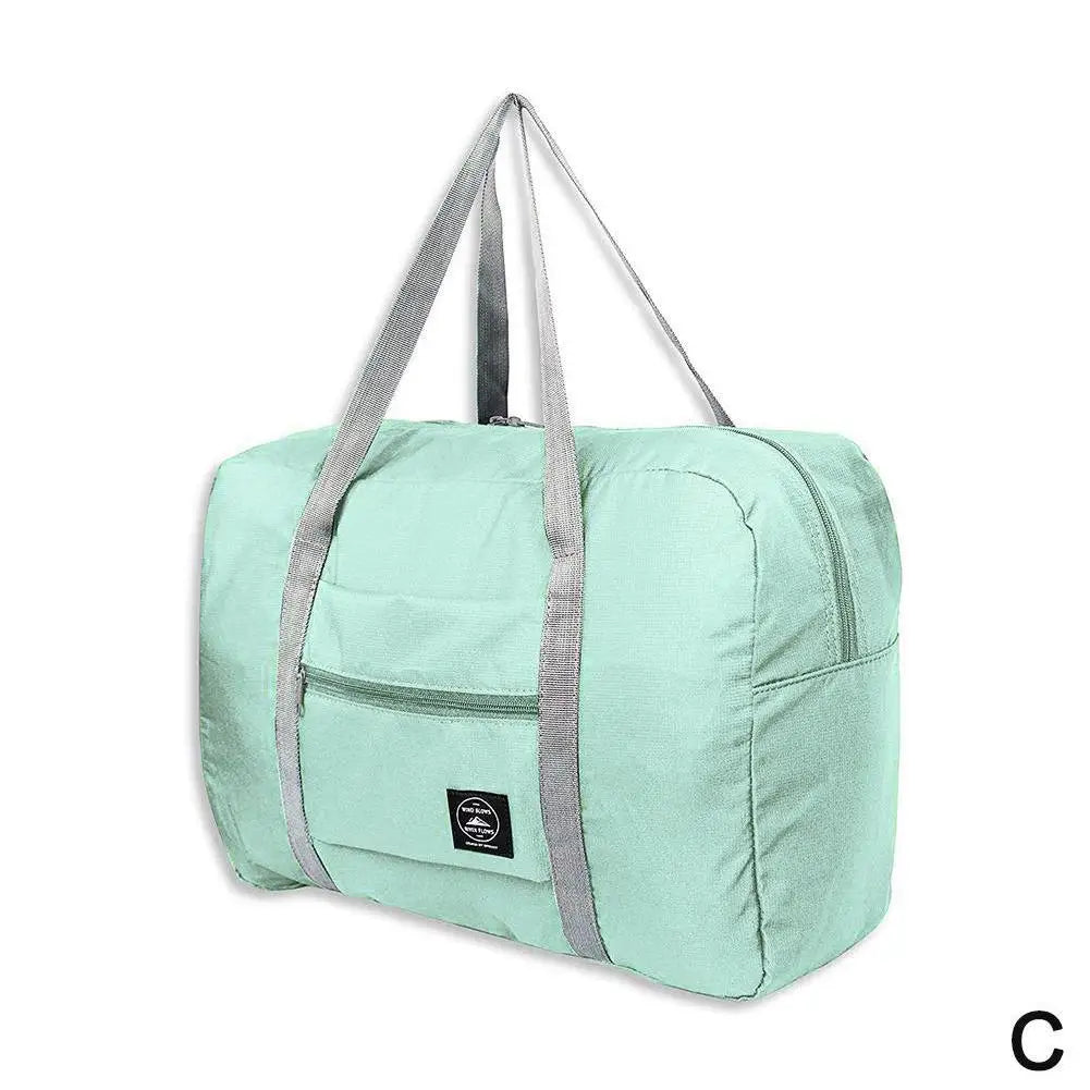 Travel Duffle Storage Bag Oxford Cloth Large Capacity Waterproof Qme Sky blue