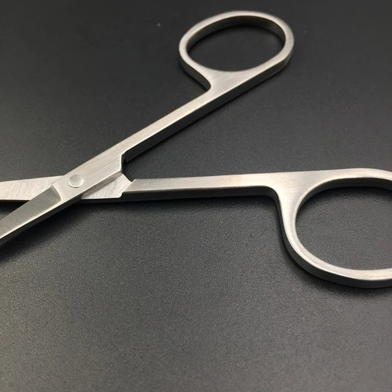 Professional Stainles Scissor Manicure Tool For Nails Eyebrow Nose Eyelash Cuticle Scissors Curved Pedicure Scissors Makeup Tool Qme