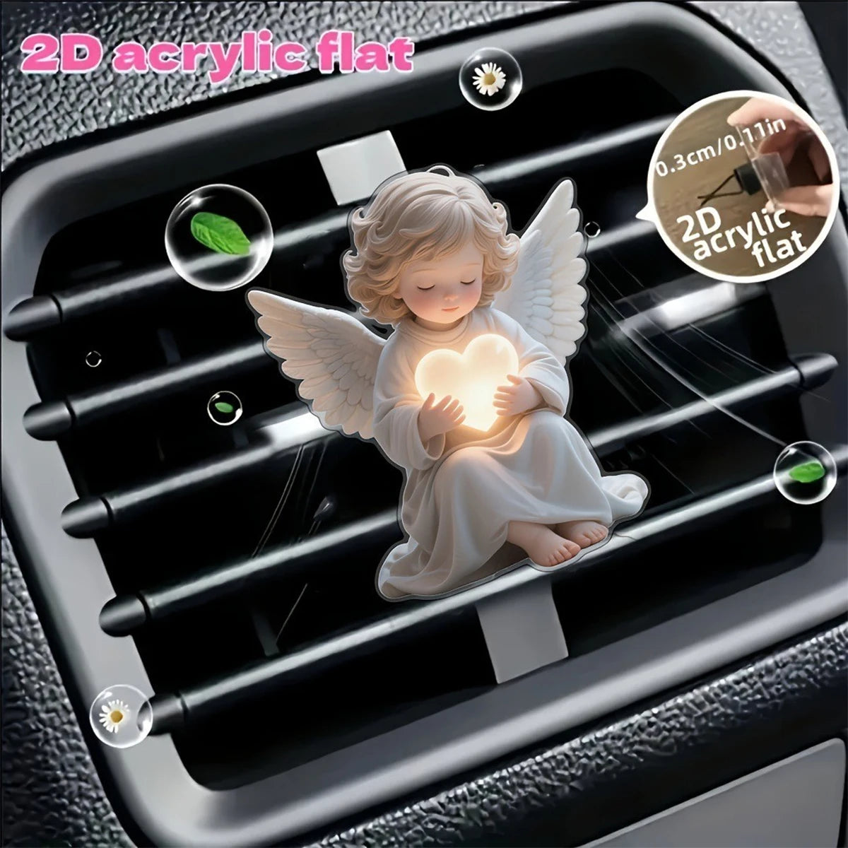 Angel Shaped Car Vent Clip Decoration Women's Accessories Qme