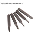 5Pcs H4×28mm Cross Screwdriver Bits PH000 PH000 PH00 PH0 PH1 PH2 4mm Hex Shank Professional Screwdriver Set Tools. Qme 5Pcs