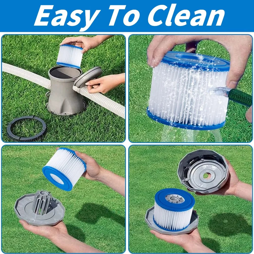 Swimming Pool Filter For Bestway/Intex type Swimming Pool Replacement Filter Pump Accessories Circulating Clean Filter Cartridge Qme