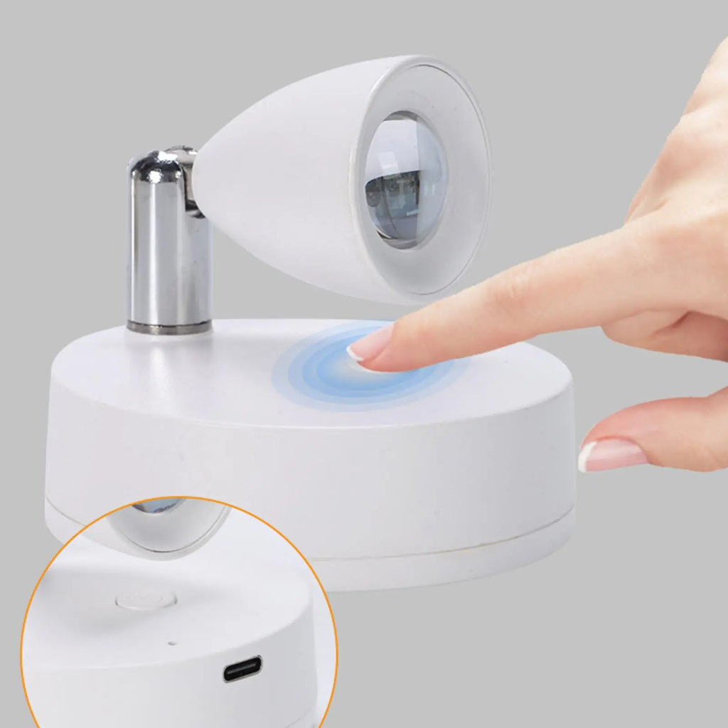 Planter Accent LED Spotlights Indoor Rechargeable Wireless Plant Qme