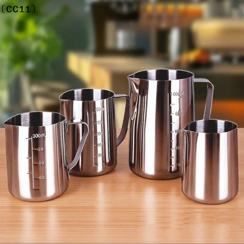 500 700 Stainless Steel Measuring Cup Graduations Large Mouth Coffee Qme