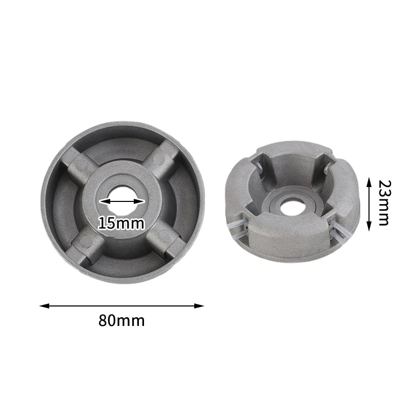 Universal Aluminum Alloy Lawn Mower Head With Nylon Steel Lawn Mowing Line Lawn Mower Replacement Parts Qme 1pcs