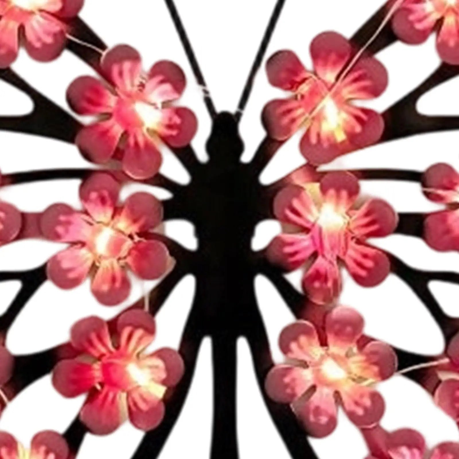 Butterfly Solar Lights Outside Waterproof Metal Pathway Lamp Garden Qme