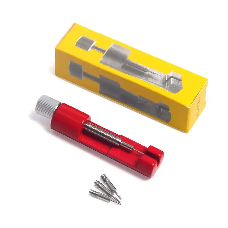 Metal Bracelet Strap Adjuster Tool Kit Mini Watch Band Link Pin Remover for Watchmakers Repair Accessory Qme Red