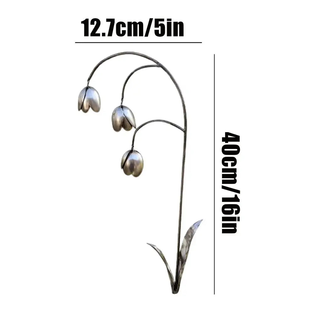 Outdoor Garden Statues Decorative Metal Stakes Lawn Decor Garden Stake Sculpture For Lawn Porch Patio Pathway Deck Mom Grandma Qme as shown China Mainland