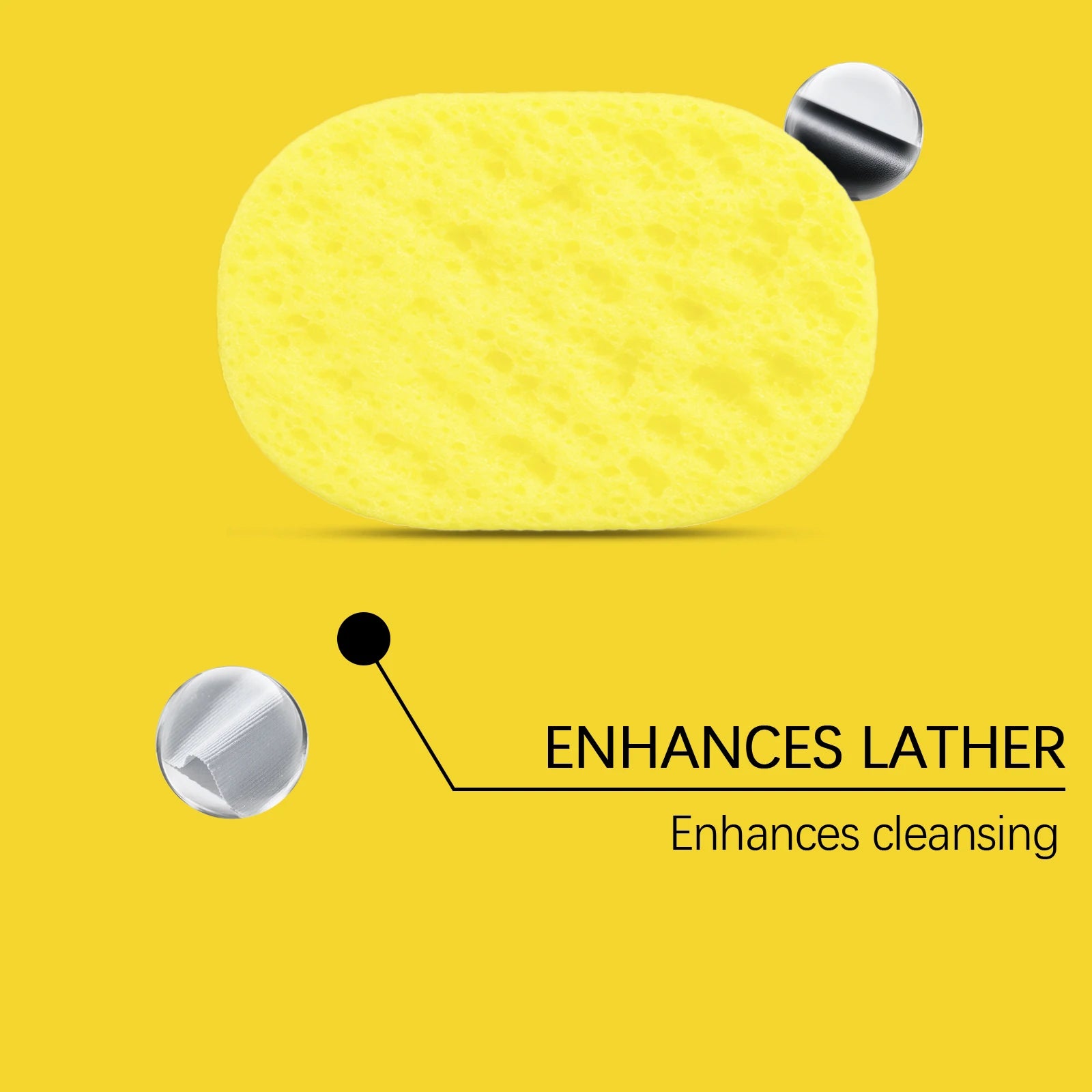 Citronella Lemongrass Soap Sponge Deep Cleansing Exfoliating Reusable Lather Enhancing Dead Skin Removing Body Cleanser Sponge Qme