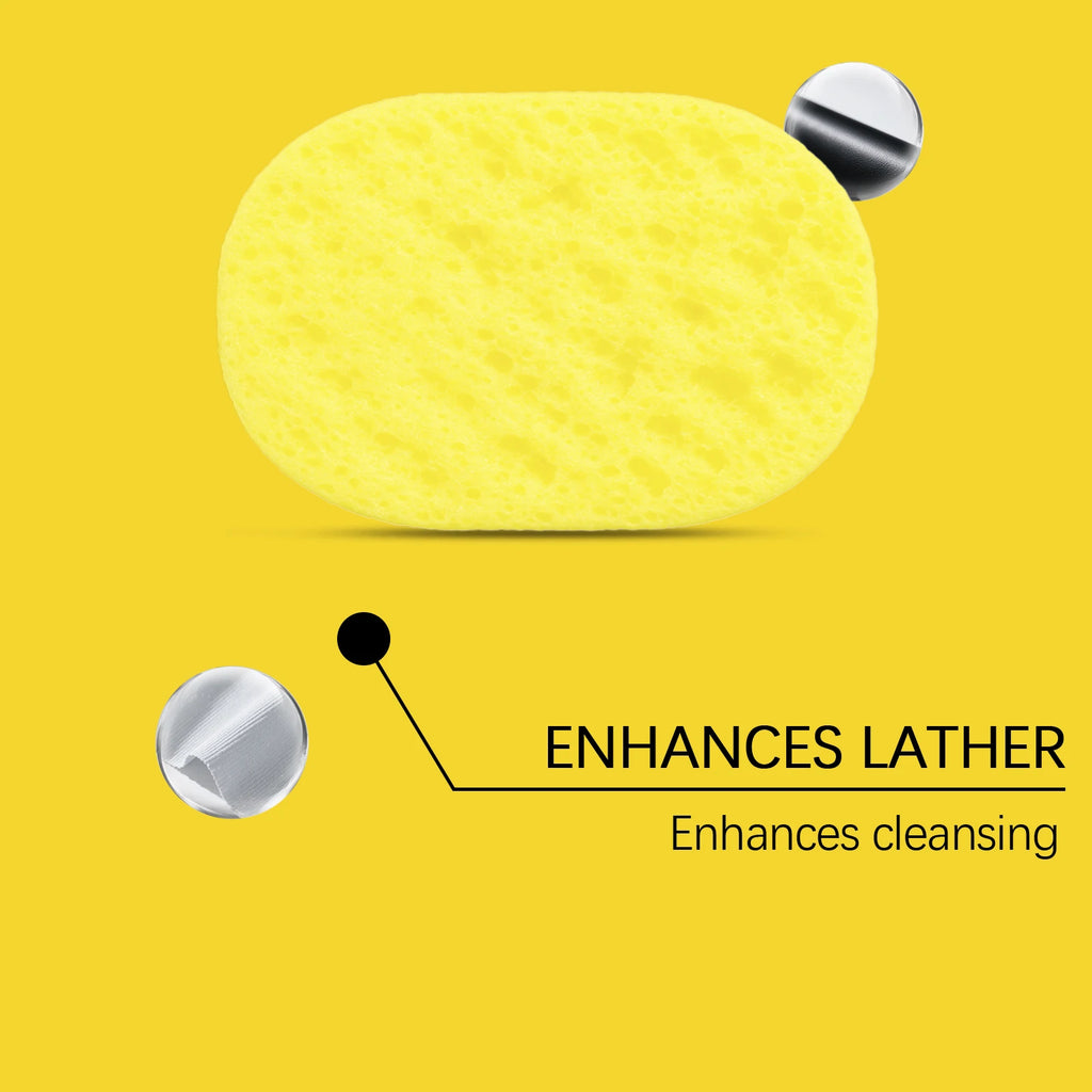 Citronella Lemongrass Soap Sponge Deep Cleansing Exfoliating Reusable Lather Enhancing Dead Skin Removing Body Cleanser Sponge Qme