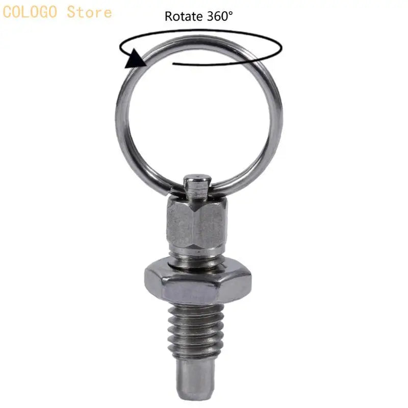 Non Lock-out Knob Plunger Stainless Steel Locking Pin Hand Qme
