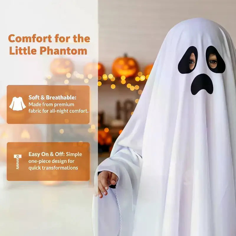Halloween Costume Soft Breathable Fabric Easy Wear Cute Prints For Adults Kids Halloween Parties Qme