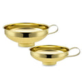 Durable Stainless Steel Kitchen Funnel Large Wide Mouth Design for Home Canning Jam Oil Liquid Pouring Daily Kitchen Use Qme Golden combination