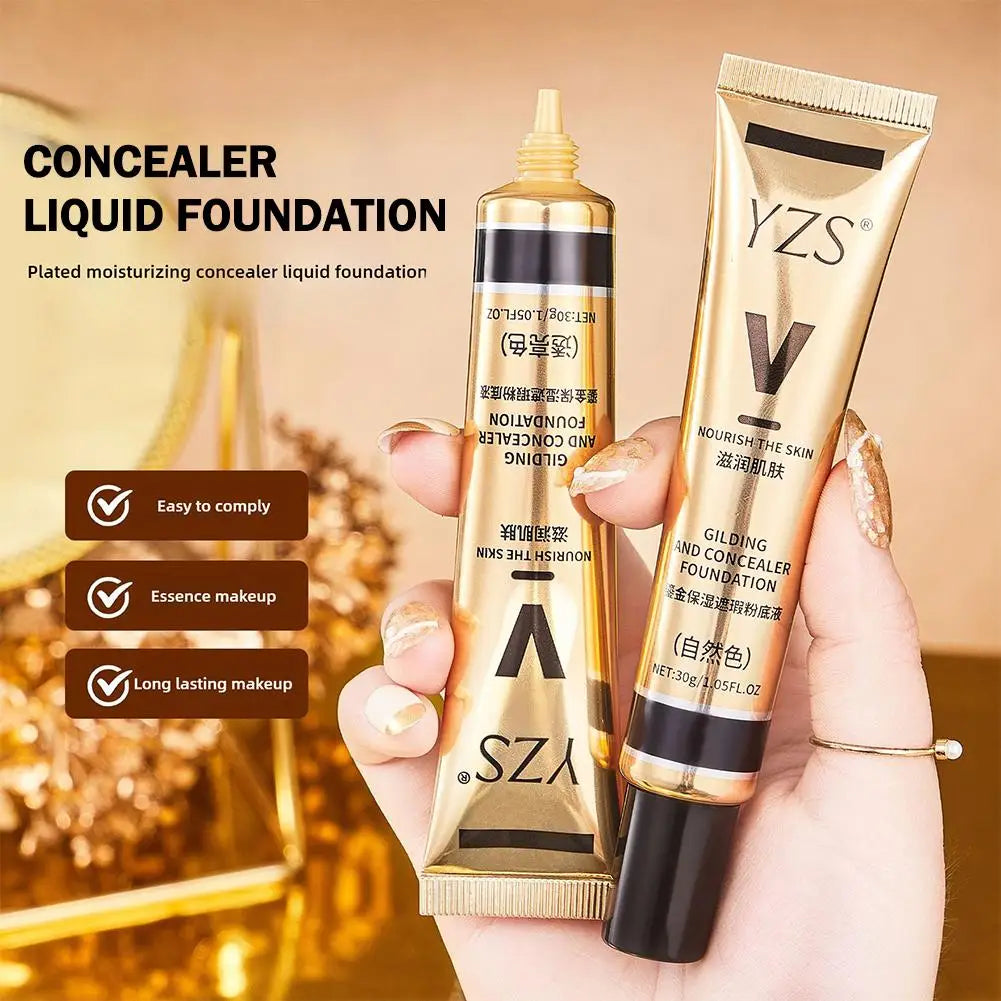 Natural Foundation Primer Concealer Waterproof Longwear Full Coverage Qme