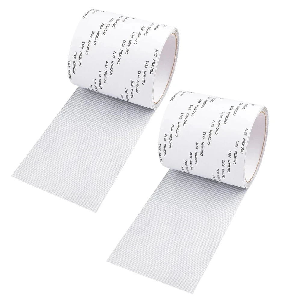 2 Rolls 10cmx2M Window Screen Mosquito Net Repair Tape Self-Adhesive Strong Anti-Insect Fly Mesh Broken Holes Repair Patch Qme 2 Rolls 10cmx2M