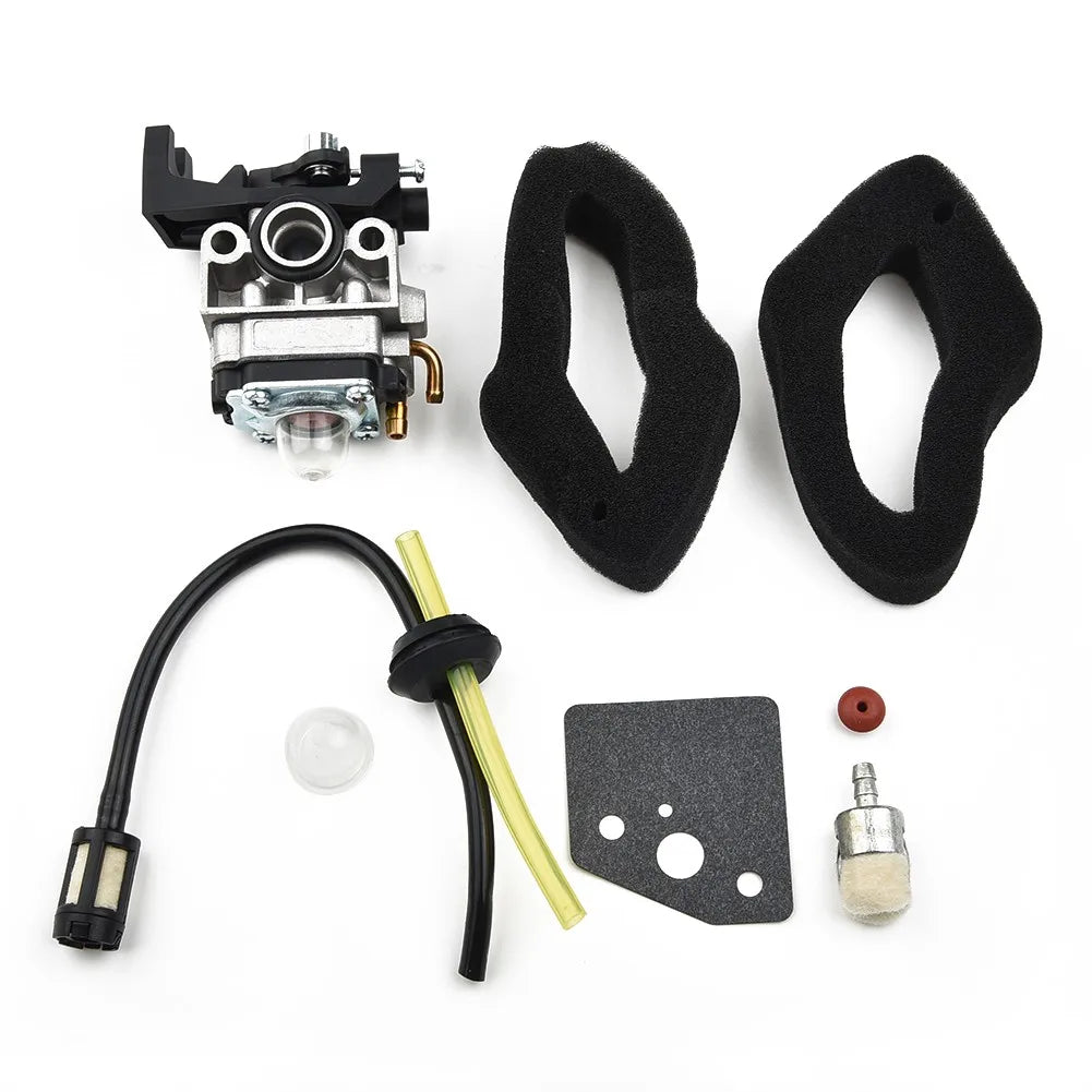 1set Carburetor Air Filter Fuel Line Fuel Tank Grommet Primer Bulb Kit For GX25 GX35 HHB25 ULT425 UMS425 UMK425 Trimmer Qme Default Title
