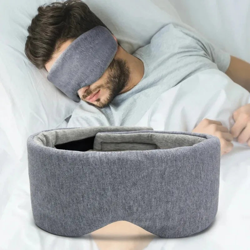 100 Cotton Silk Sleep Mask Blindfold Eye Cover Patch Soft Portable Qme