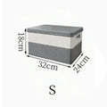 Collapsible Large Capacity Storage Bin for Clothes & Quilts Foldable Wardrobe Organizer Box for Toys Bedding & Home Use Qme S