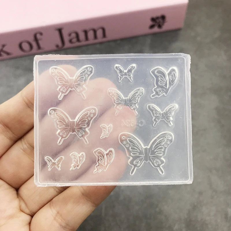 3D Silicone Transparent Nail Mold Lotus Leaves Nails Carving Mold Template DIY Nail Art Decoration Manicure Design Tools Qme style 28