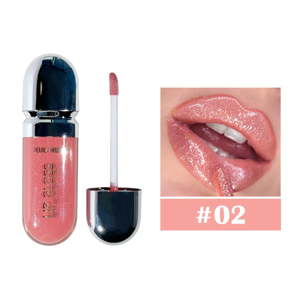 JUJU DREAM Moisturizing Mirror Lip Gloss Watery Glassy Glaze Long Qme 02