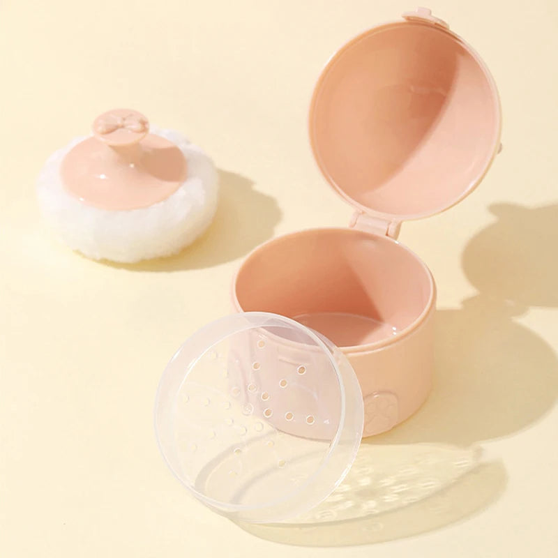 Multifunctional Bear Shape Empty Box Baby Powder Sub-bottling Storage Qme