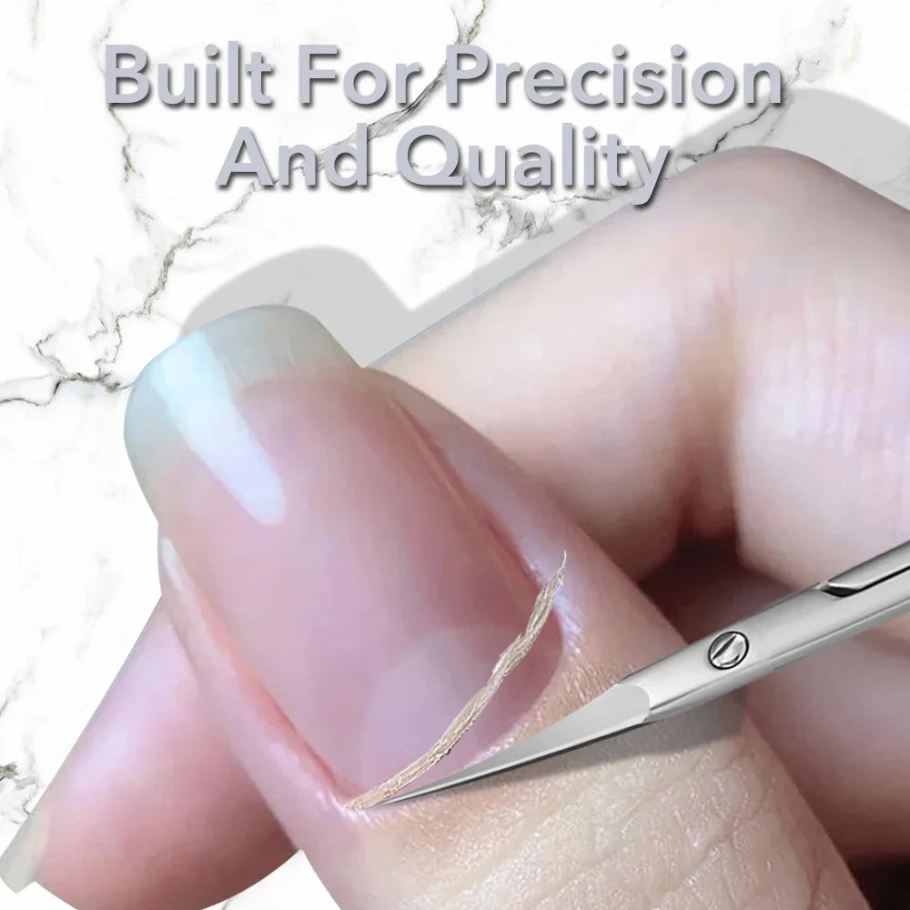Russian Cuticle Scissors Nipper Dead Skin Stainless Steel Manicure Qme