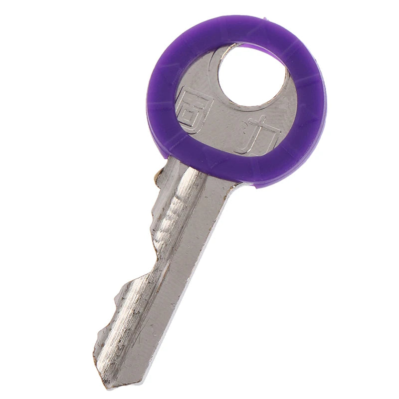 Bright Colors Hollow Silicone Key Cap Covers Topper Keyring Qme