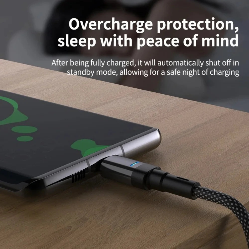 100W Quick Charging Data Line Type C Nylon Braided Cable Cord For Samsung Xiaomi Huawei 1M/1.5M/2M Quike Data Transmission Cable Qme
