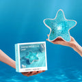 Starfish Projection Lamp Ocean Blue Ripple Night Light Romantic Qme Blue