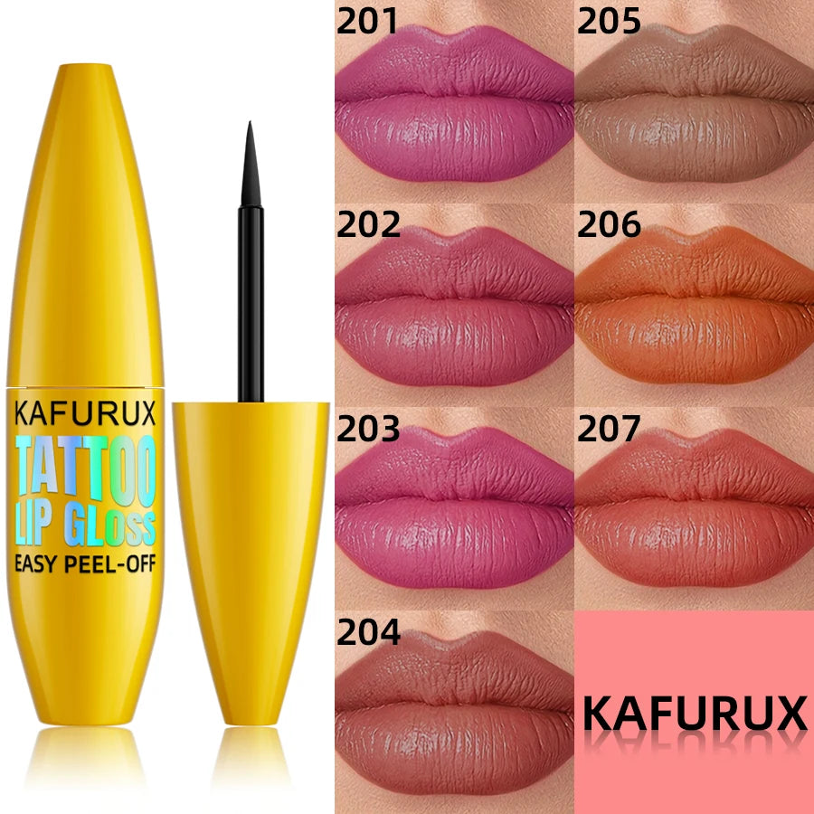 7 Colors Long Lasting Lip Inks Korean Matte Tint Peel Off Lips Stick Qme