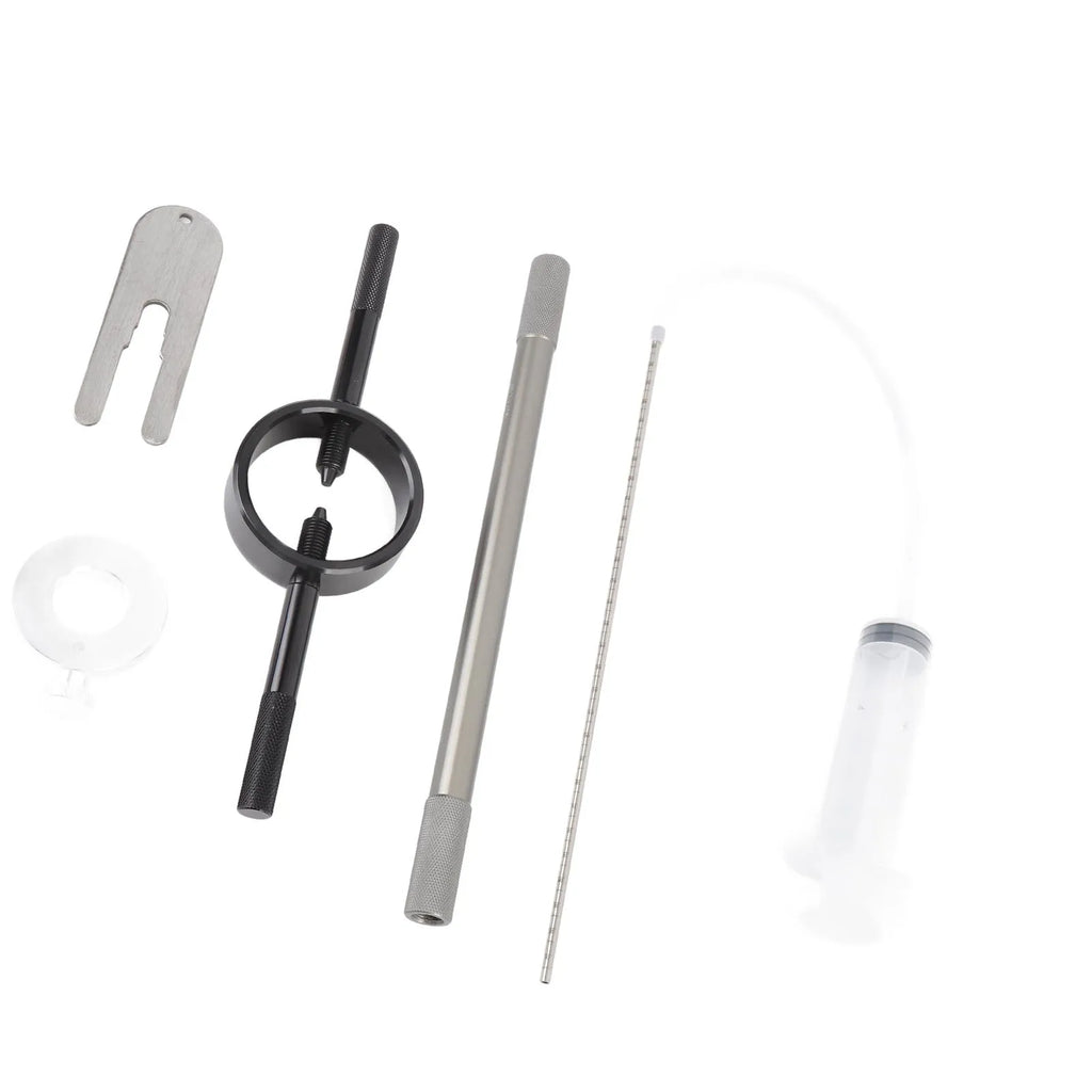 Motorcycle Fork Maintenance Tool Set Metal Fork Oil Level Tool for Most Regular Cartridge and Inverted Forks Qme