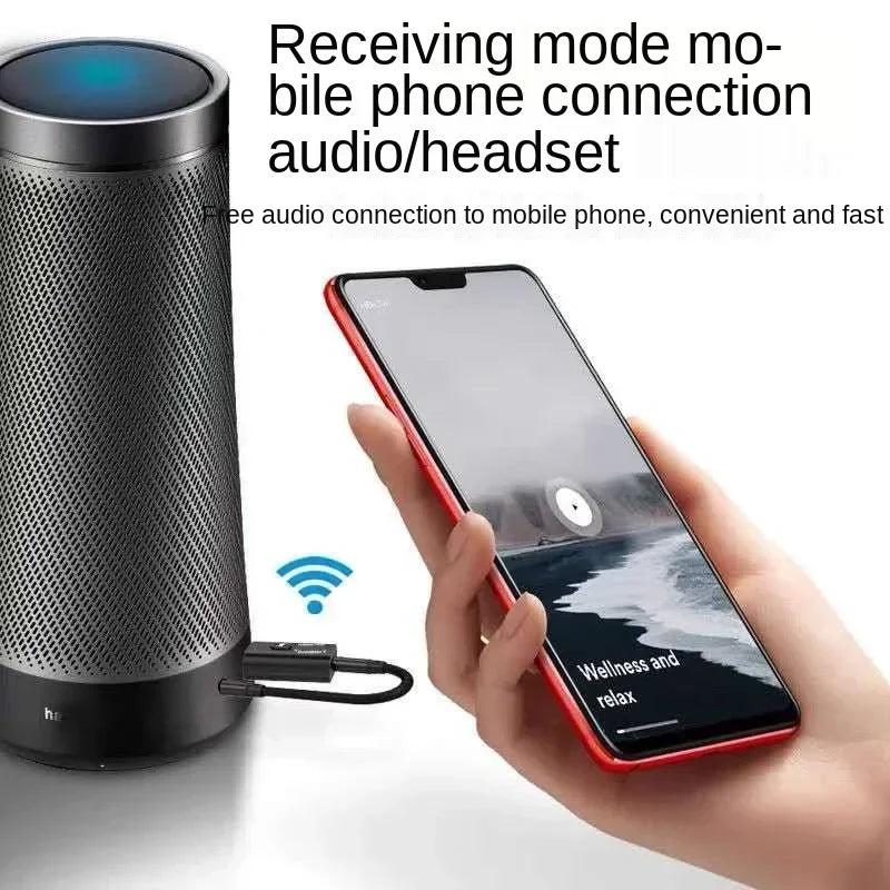 BT5.0 Bluetooth Adapter Wireless Audio Receiver and Transmitter Dual Function Bluetooth 5.0 USB For Speaker Parts Qme